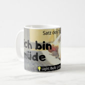 ich bin müde (Duitse nationaliteit) Koffiemok (Voorkant links)