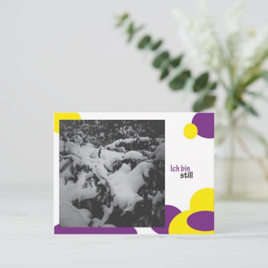 ich bin nog steeds briefkaart (Staand voorkant)