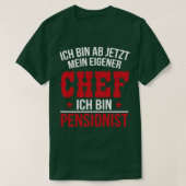 Ich bin pensionist wit t-shirt (Design voorkant)