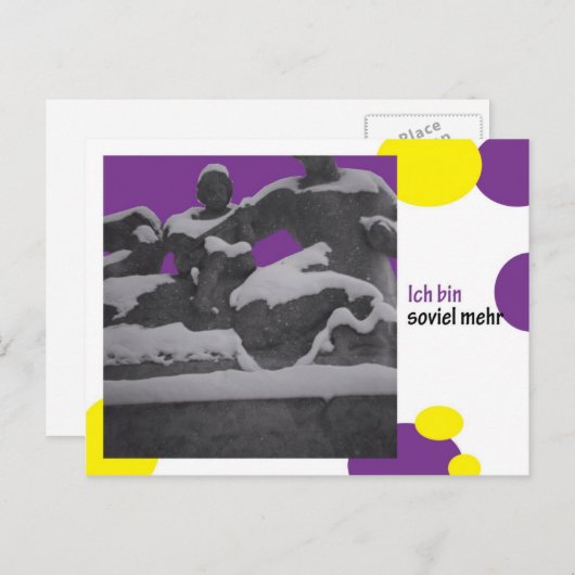 ich bin soviel mehr briefkaart (Voorkant / Achterkant)