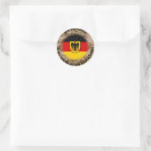 Ich bin stolz .... ronde sticker (Tas)