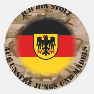 Ich bin stolz .... ronde sticker