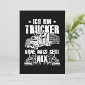 Ich Bin Trucker Truck Driver Cool Driver Cadeau Kaart (Staand voorkant)