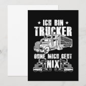 Ich Bin Trucker Truck Driver Cool Driver Cadeau Kaart (Voorkant / Achterkant)