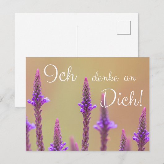 Ich denke een Dich! Briefkaart (Voorkant / Achterkant)