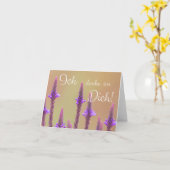 Ich denke een Dich! Kaart (Gele Bloem)