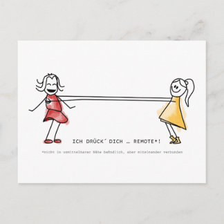 Ich drück Dich ... ver weg! Briefkaart