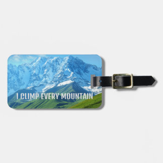 Ich erklimme jeden Berg Bagagelabel
