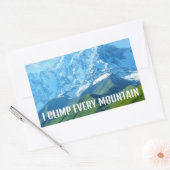 Ich  erklimme jeden Berg Rechthoekige Sticker (Envelop)