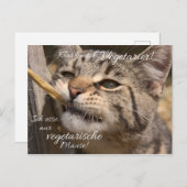 Ich esse nur vegetarische Mäuse... Briefkaart (Voorkant / Achterkant)