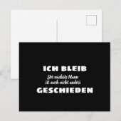 Ich geschieden briefkaart (Voorkant / Achterkant)