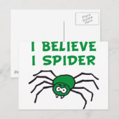 Ich glaub ich spinne - Ik geloof in spin Briefkaart (Voorkant / Achterkant)