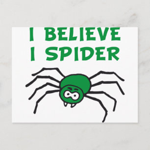 Ich glaub ich spinne - Ik geloof in spin Briefkaart