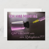 Ich hab Montag - gibts da was gegen? Briefkaart (Voorkant / Achterkant)