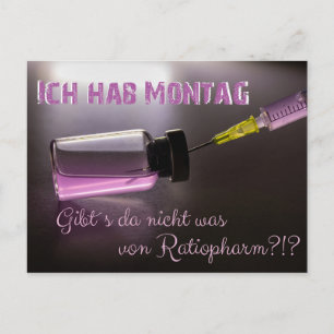 Ich hab Montag - gibts da was gegen? Briefkaart