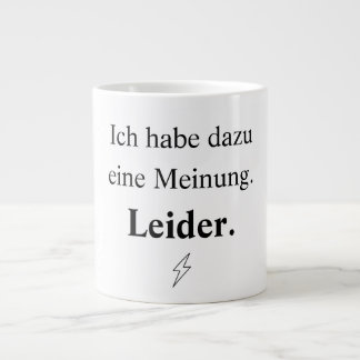 Ich habe dazu eine Meinung. Leider. Grote Koffiekop