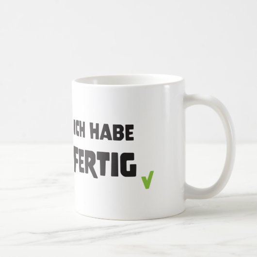 Ich habe fertig koffiemok (Rechts)