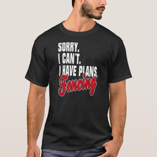 Ich Habe Plane Fechter Statement Gezegde Outfit T-shirt (Voorkant)