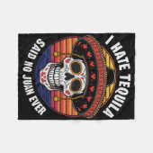 Ich He Tequila Mexicaans Cinco De Mayo Fleece Deken (Voorkant (Horizontaal))