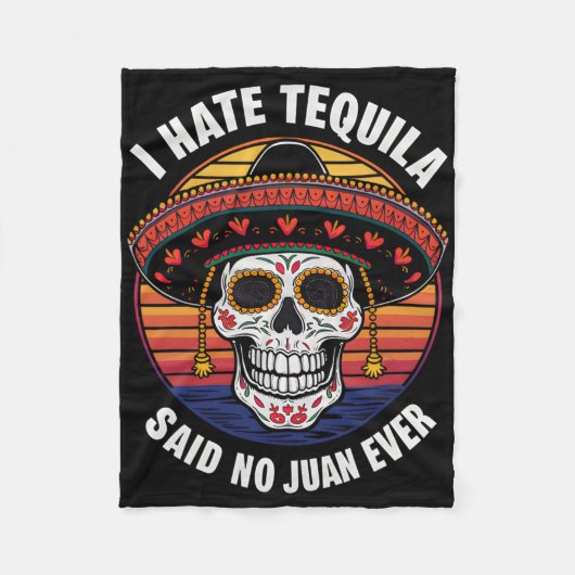 Ich He Tequila Mexicaans Cinco De Mayo Fleece Deken (Voorkant)