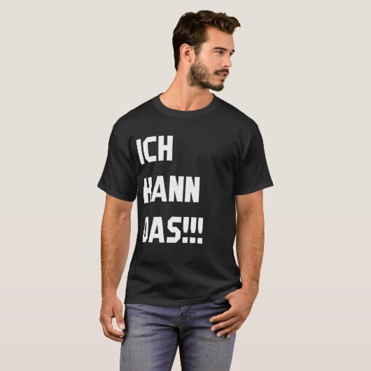 Ich kann das T-Shirt (Voorkant volledig)