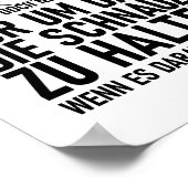 ICH LERNE DOCH NICHT SPRECHEN POSTER (Hoek)