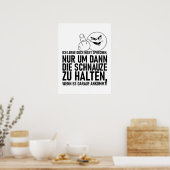 ICH LERNE DOCH NICHT SPRECHEN POSTER (Keuken)