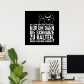 ICH LERNE DOCH NICHT SPRECHEN POSTER (Thuiskantoor)