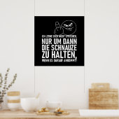 ICH LERNE DOCH NICHT SPRECHEN POSTER (Keuken)