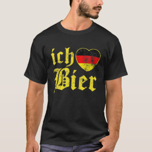 Ich Liebe Bier Grappig Duits Bier Duitsland Vlag O T-shirt