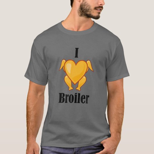 Ich Liebe Broiler Roast Chicken Ossi Funny DDR Say T-shirt (Voorkant)