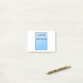 Ich liebe Bücher Post-it® Notes (Op bureau)