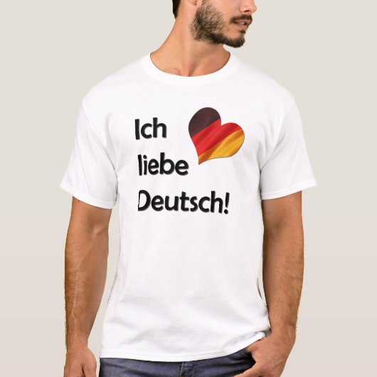 Ich liebe Deutsch T-shirt (Voorkant)