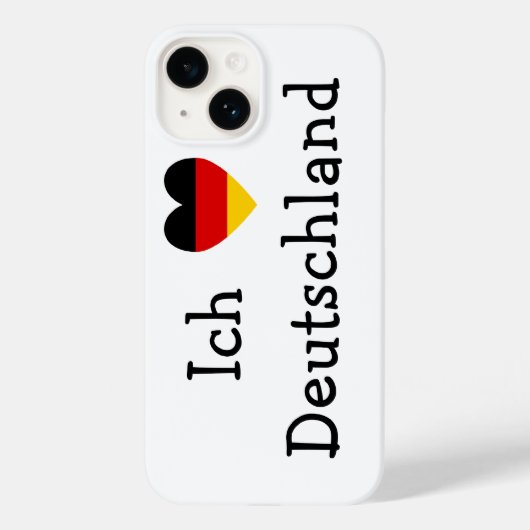 Ich liebe Deutschland Case-Mate iPhone Case (Achterkant)