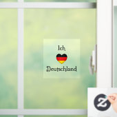 "Ich Liebe Deutschland" I Heart Duitsland  Raamsticker (Huis)