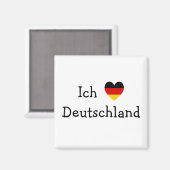 Ich liebe Deutschland Magneet (Voorkant / Achterkant)