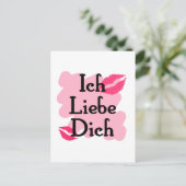 ich liebe dich briefkaart (Staand voorkant)