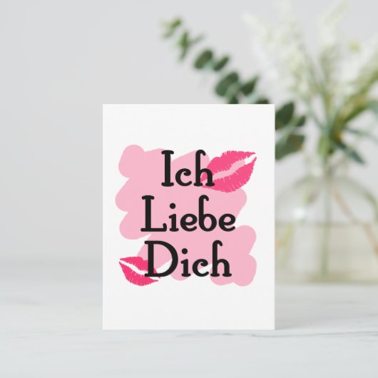 ich liebe dich briefkaart (Staand voorkant)
