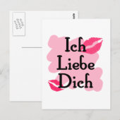 ich liebe dich briefkaart (Voorkant / Achterkant)