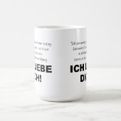 Ich Liebe Dich Ik hou van je grappige moer Koffiemok (Center)