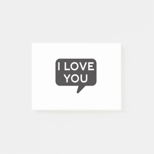 Ich liebe dich post-it® notes (Voorkant)
