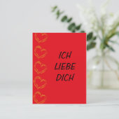 Ich Liebe Dich - Postkarte Briefkaart (Staand voorkant)