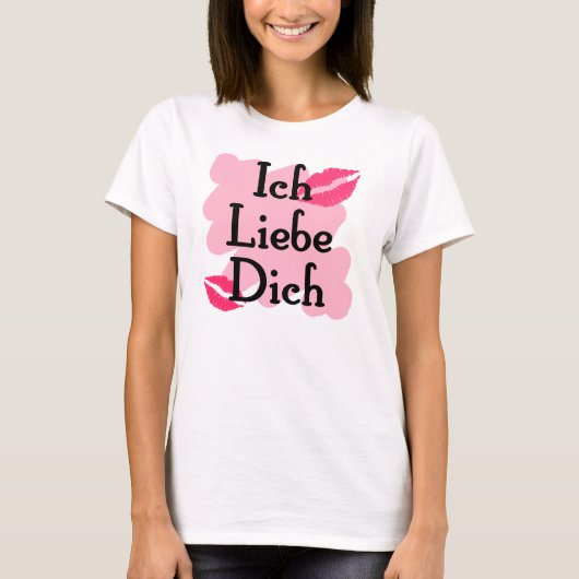 ich liebe dich t-shirt (Voorkant)
