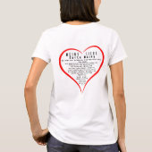 Ich liebe dich und bin aufrichtig from, dass du be t-shirt (Achterkant)