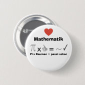 Ich liebe Mathematik Ronde Button 5,7 Cm (Voorkant /achterkant)