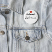 Ich liebe Mathematik Ronde Button 5,7 Cm (In situ)