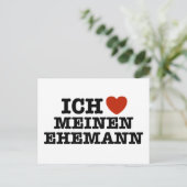 Ich Liebe Meinen Ehemann Briefkaart (Staand voorkant)