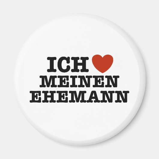 Ich Liebe Meinen Ehemann Magneet (Voorkant)
