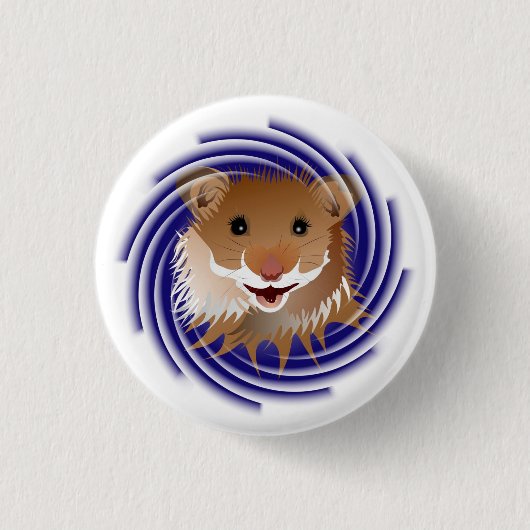 Ich liebe meinen kleinen Hamster Ronde Button 3,2 Cm (Voorkant)