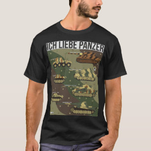 ich liebe panzer (Duits. Ik hou van tanks) T-shirt